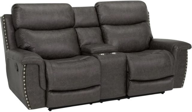 Franklin™ Brixton Holster Steel Manual Reclining Console Loveseat-0