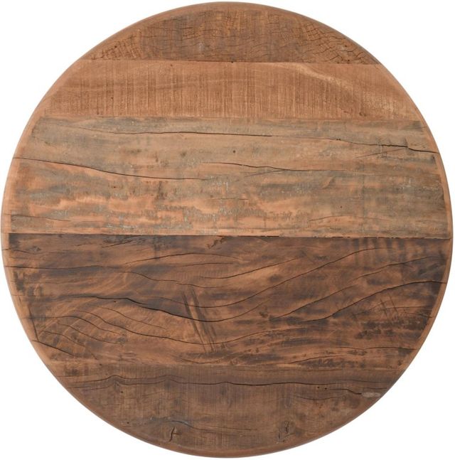 Jofran Inc. Reclamation Brown Small Round Cocktail Table-2