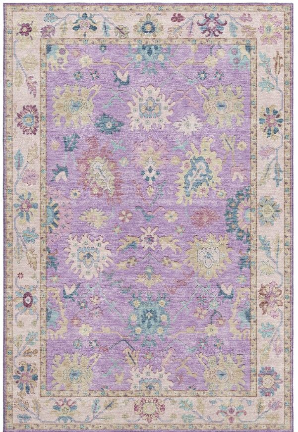 Dalyn™ Rug Company Hatay HY7 Purple 5'x8' Area Rug-0