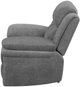Coaster® Bahrain Charcoal Upholstered Glider Recliner-2