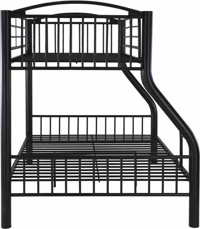 Powell® Heavy Black Twin/Full Metal Bunk Bed-2