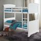 Furniture of America® Albano White Twin Over Full Bunk Bed-1