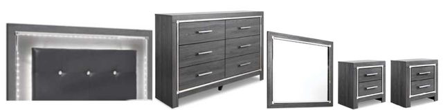 Signature Design by Ashley® Lodanna 5-Piece Gray Queen/Full Bedroom Set-0