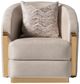 Michael Amini® Carmela Almond/Gold Chair-2