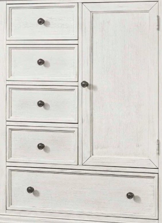 Westwood Design Olivia Brushed White Chifferobe-1