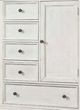Westwood Design Olivia Brushed White Chifferobe-1