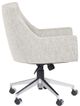 Vanguard Furniture® Vanguard Ian Chrome/Isabella Twilight Desk Chair-2