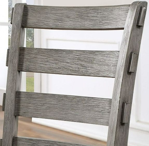 Furniture of America® Laquila Gray Dining Side Chair-2
