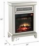 ACME Furniture Noralie Mirrored Fireplace with Drawer-2