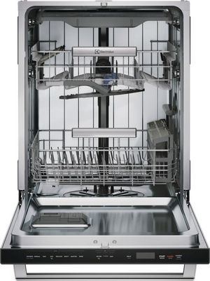 front view of the Electrolux 24" Stainless Steel Top Control Built In Dishwasher