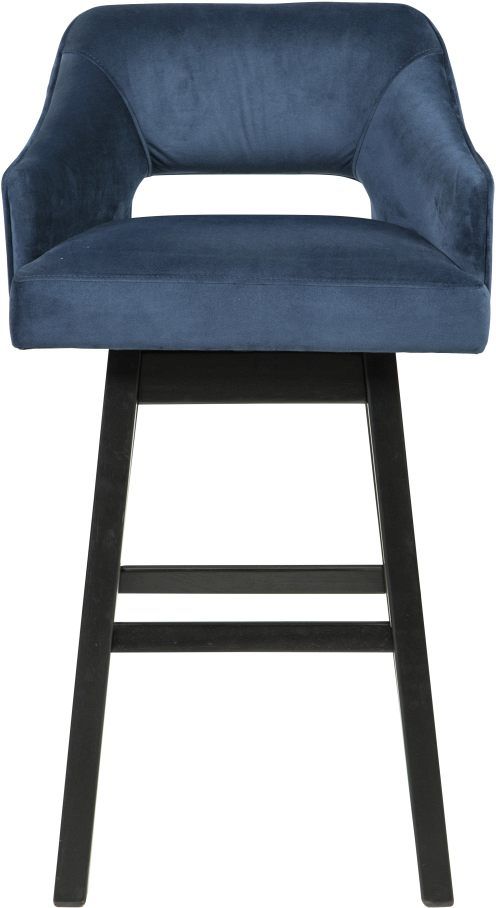 Signature Design by Ashley® Tallenger Blue/Dark Brown Bar Stool-1