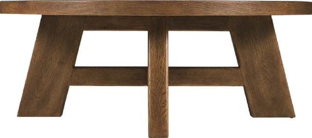 Hooker® Furniture Driftwood Worn Saddle Round Cocktail Table-3