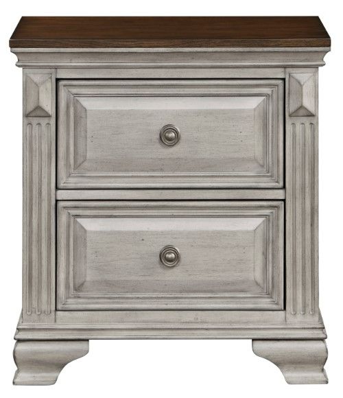 Homelegance® Marquette Brown/Gray Nightstand-2