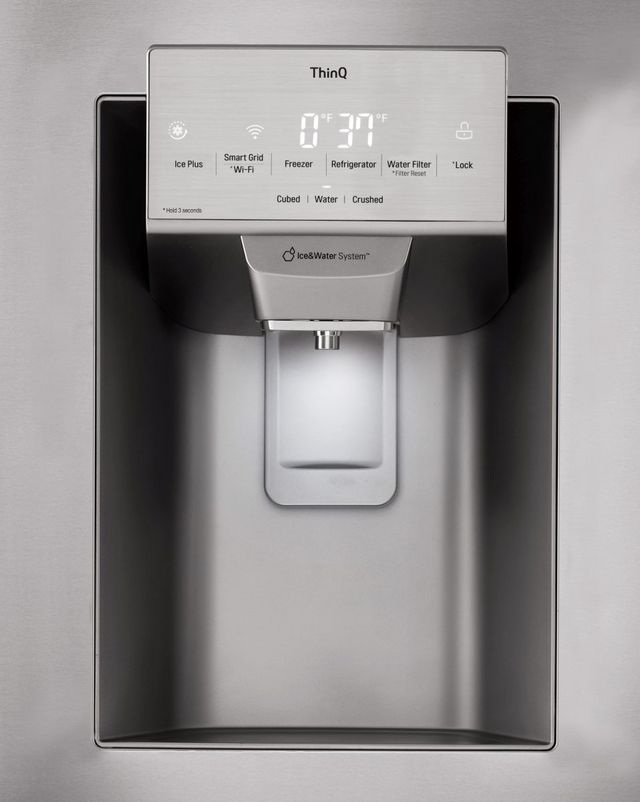 LG 36" 27.7 Cu. Ft. PrintProof™ Stainless Steel Freestanding French Door Refrigerator-6