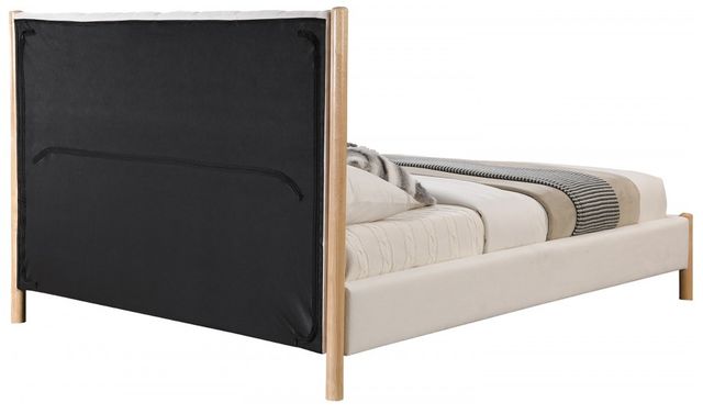 Meridian Furniture Kona Cream King Upholstered Panel Bed-3