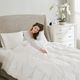Olliix True North by Sleep Philosophy White King All Season Warmth Oversized Cotton Down Comforter-4