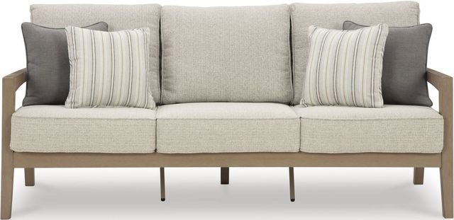 Signature Design by Ashley® Hallow Creek Driftwood Outdoor Sofa with Cushion-1