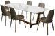 Furniture of America® Norelli 7-Piece Gold/White Dining Table Set-0