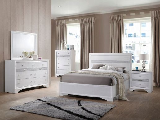 ACME Furniture Naima White Twin Bed-1