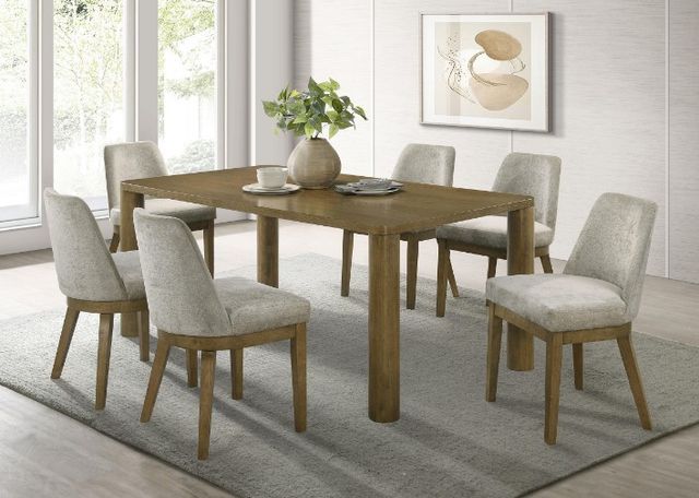 Coaster® Castlewood 7-Piece Brown/Gray Dining Table Set-3