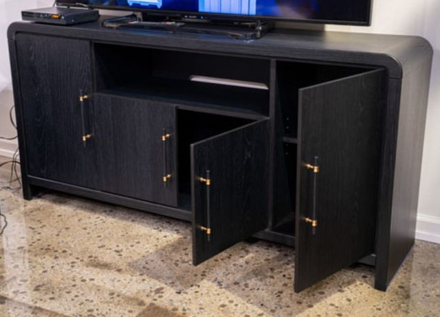Signature Design by Ashley® Clanden Black Large TV Stand-1