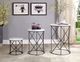 Furniture of America® Madyson 3-Piece White Nesting Table with Black Base-0