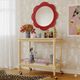 TOV Furniture Zeva Red Round Wall Mirror-1