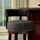 Furniture of America® Lynsey 2-Piece Dark Oak/Gray Counter Stool Set-1