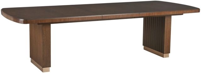Lexington Home Portman Rendezvous Brown Double Pedestal Dining Table-0