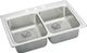 Elkay Lustertone® Classic Lustrous Satin 33" x 22" x 6-1/2" 2-Hole Equal Double Bowl Drop-In ADA Sink with Perfect Drain® and Quick-Clip-0