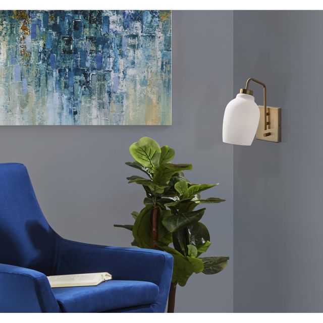Adesso® Clara Antique Brass Wall Lamp-2