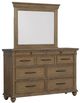 Signature Design by Ashley® Waynely Medium Brown Dresser and Mirror-0