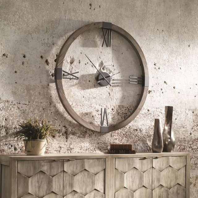 Uttermost® Marcelo Brown Modern Wall Clock-1