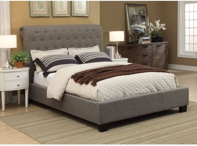 Modus Furniture Geneva Royal Dolphin Queen Tufted Footboard Storage Bed-1
