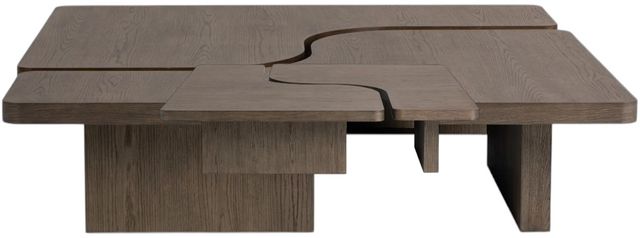 Classic Home Melina 2-Piece Havana Brown 63" Coffee Table-3