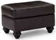 Best® Home Furnishings Customizable Leather Dark Walnut Ottoman-1