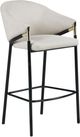 Coaster® Chadwick 2-Piece Beige/Glossy Black Sloped Arm Bar Stools-1