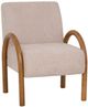 Linon Jillian Tan/Walnut Upholstered Chair-0