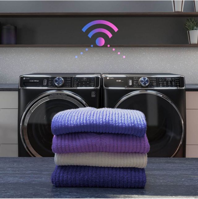 GE Profile™ 7.8 Cu. Ft Sapphire Blue Gas Dryer-8