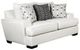 Furniture of America® Hyde Park Gray Loveseat with Pillows-0