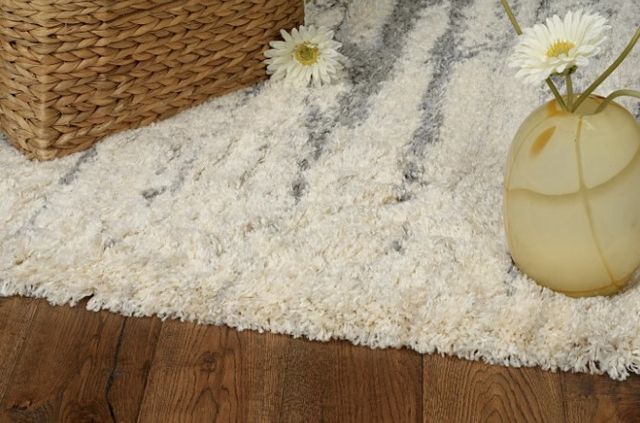 KAS Rugs Merino Ivory/Gray Horizon 5'x8' Area Rug-4