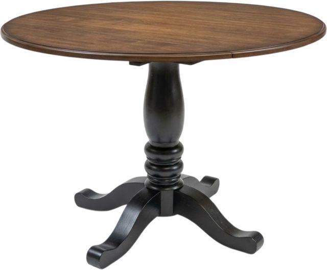 Signature Design by Ashley® Clorazi Brown Top Round Dining Table with Black Base-0