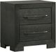 Elements International Allan Black Nightstand -0