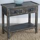 Sunny Designs™ Black Sand 2-Drawer Side Table with Shelf-3
