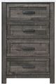 Mazin Furniture Beowulf Rustic Grey Chest-1