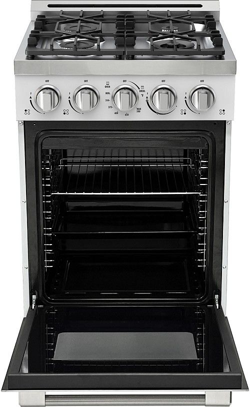 Unique® Appliances Classic Retro 24" White Slide-In Propane Gas Range-1