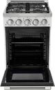 Unique® Appliances Classic Retro 24" White Slide-In Propane Gas Range-1