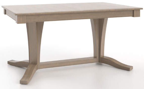 Canadel Customizable Gourmet Weathered Gray Washed Dining Table-0