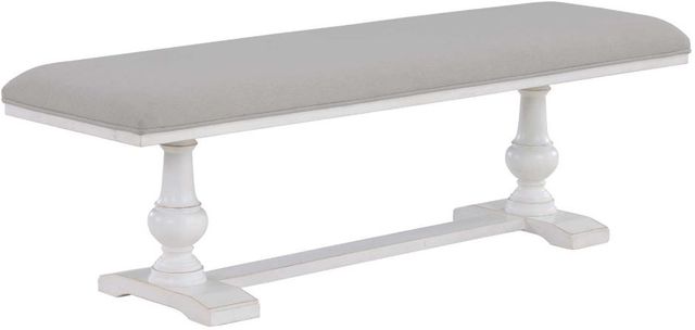 Steve Silver Co. Warren 6-Piece Gray/White Upholstered Dining Set-2