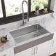 Elkay Crosstown® Polished Satin 35-7/8" x 20-1/4" x 9" Single Bowl Farmhouse Sink-3